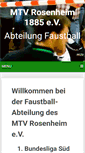 Mobile Screenshot of mtv-faustball.de