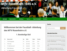 Tablet Screenshot of mtv-faustball.de